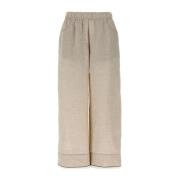 Elegante Herenbroek Brunello Cucinelli , Beige , Dames