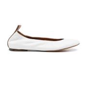 Witte Ballet Flats Schoenen Lanvin , White , Dames