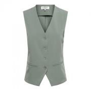 Gewatteerde Vest met Capuchon &Co Woman , Green , Dames