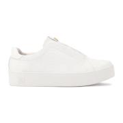 Witte sneakers met reliëf monogrammen Kazar , White , Dames