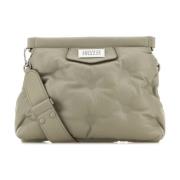 Grijze leren crossbodytas Maison Margiela , Gray , Dames