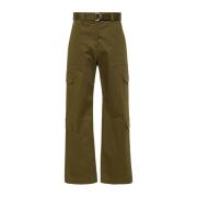 Groene Casual Broek voor Mannen Msgm , Green , Dames