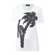 Katoenen T-shirt Dsquared2 , White , Dames