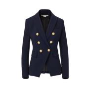 Navy Miller Dickey Jacket Veronica Beard , Blue , Dames