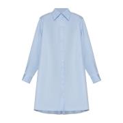 Lang loszittend shirt Officine Générale , Blue , Dames