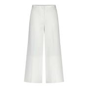 Wijde broek met zakken Liviana Conti , White , Dames