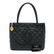 Pre-owned Leather chanel-bags Chanel Vintage , Black , Dames