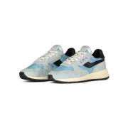 Veloursneakers met hoge zool Autry , Blue , Dames