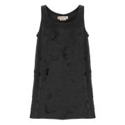 Zwarte Bloemen Uitgesneden Jurk Marni , Black , Dames