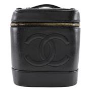 Pre-owned Leather chanel-bags Chanel Vintage , Black , Dames