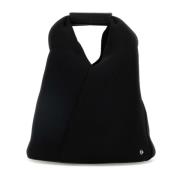 Stijlvolle Japanse Handtas van Zwart Stof MM6 Maison Margiela , Black ...