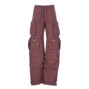 Paarse Cargo Broek met Koord The Attico , Purple , Dames