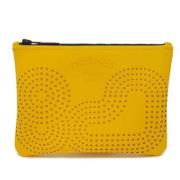 Pre-owned Plastic clutches Hermès Vintage , Yellow , Dames