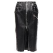 Pre-owned Leather bottoms Alexander McQueen Pre-owned , Black , Dames