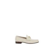 VLogo Leren Loafers met Blokhak Valentino Garavani , White , Heren