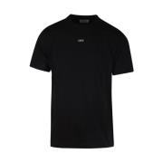 Slimme Stempel T-shirt in Zwart Off White , Black , Heren