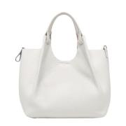 Schoudertas van Maxi-Grain Leer Gianni Chiarini , White , Dames