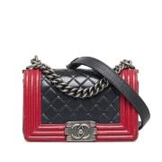 Pre-owned Leather chanel-bags Chanel Vintage , Black , Dames