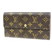 Pre-owned Canvas wallets Louis Vuitton Vintage , Brown , Unisex