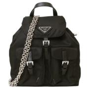 Pre-owned Nylon shoulder-bags Prada Vintage , Black , Dames