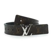 Pre-owned Leather belts Louis Vuitton Vintage , Black , Dames