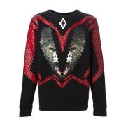 Zwarte Losalcerescrew Stijlvolle Crewneck Sweater Marcelo Burlon , Bla...