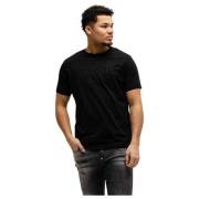 5D F014 Jersey T-Shirt Heren Zwart Iceberg , Black , Heren