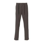 Grijze Slim Fit Katoenen Pant Herno , Gray , Heren