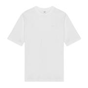 Organisch Katoen Logo T-shirt Nn07 , White , Heren