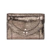 Champagne Helmut Clutch Tas - Clutch Tas Stijl Jérôme Dreyfuss , Brown...