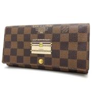 Pre-owned Canvas wallets Louis Vuitton Vintage , Brown , Dames