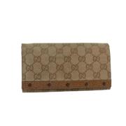 Pre-owned Canvas wallets Gucci Vintage , Beige , Dames