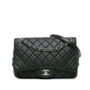 Pre-owned Leather shoulder-bags Chanel Vintage , Black , Dames