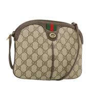 Pre-owned Leather gucci-bags Gucci Vintage , Beige , Dames