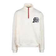 Katoenen sweatshirt Msgm , Beige , Heren