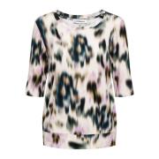 Bloes met lange mouwen en V-hals &Co Woman , Multicolor , Dames