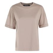 Stijlvol Crew Jersey Federica Tosi , Beige , Dames