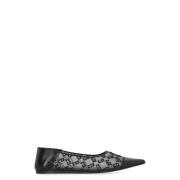 Puntige Ballet Flats met Logo Details Givenchy , Black , Dames