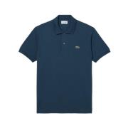 Klassieke Piqué Polo Originele Stijl Lacoste , Blue , Heren