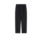 Klassieke wollen stretchbroek Max Mara , Black , Dames