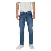 Regular Loose Jeans Lente/Zomer Collectie Replay , Blue , Heren