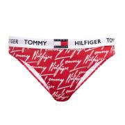 Rode dames slip met wit logo Tommy Hilfiger , Red , Dames