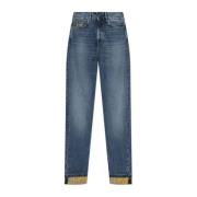 Gestreepte jeans Versace , Blue , Heren