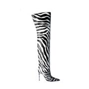 Zebra High Boots voor vrouwen Dolce & Gabbana , Black , Dames