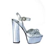 Plateau Sandalen met 16 cm Hak Dolce & Gabbana , Gray , Dames