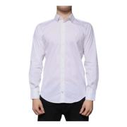 Slim Fit Overhemd, Klassieke Kraag Dolce & Gabbana , White , Heren