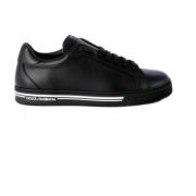 Roma Sneakers voor Mannen Dolce & Gabbana , Black , Heren