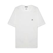 Casual Katoenen T-shirt C.p. Company , White , Heren