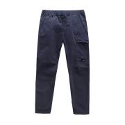 Casual Katoenen Broek C.p. Company , Blue , Heren