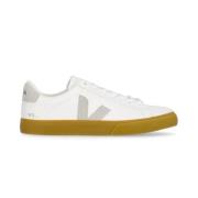 Witte Sneakers met Natuurlijke V-Detail Veja , White , Dames